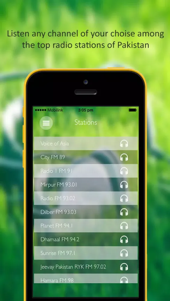 ภาพหน้าจอของ iRadio PK