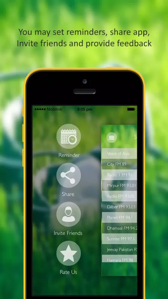 ภาพหน้าจอของ iRadio PK