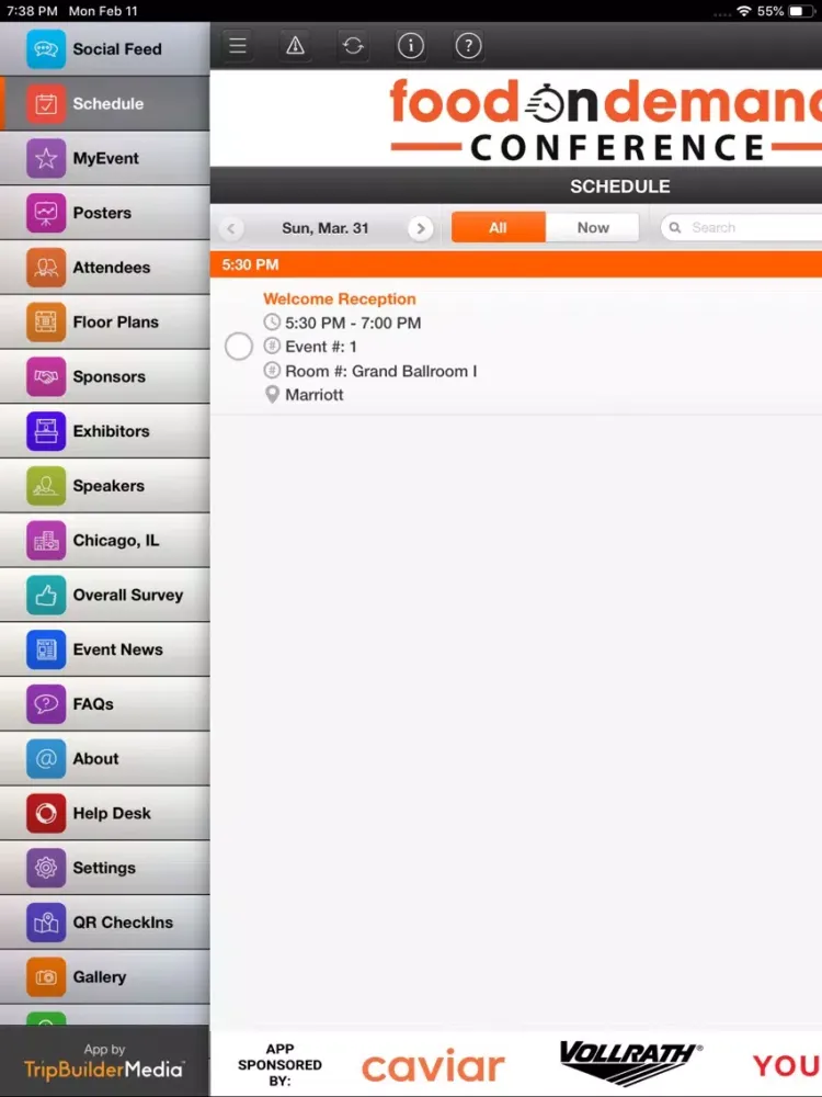 Captures d'écran de Food On Demand Conference iPad 