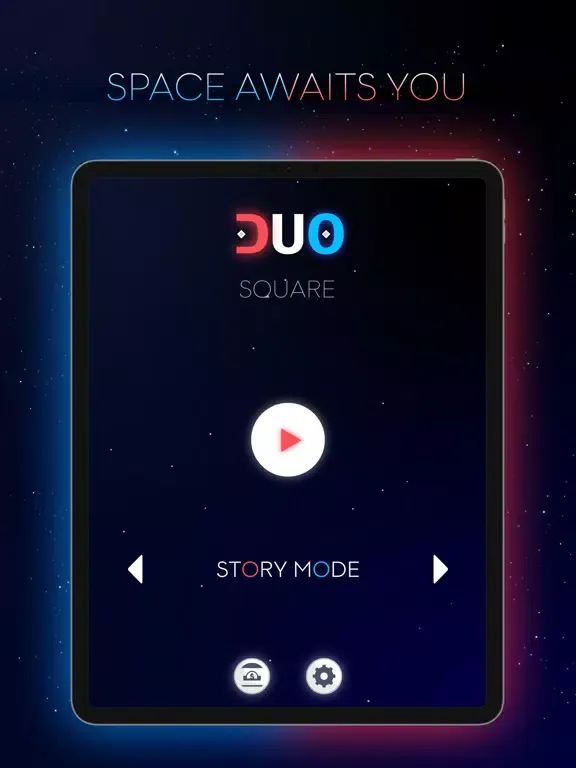 صور Duo Square - red and blue iPad 
