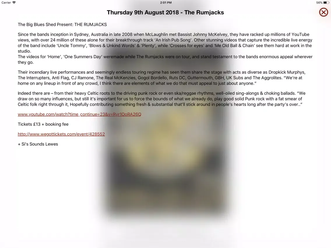 Capturas de tela do Lewes Con Club iPad 