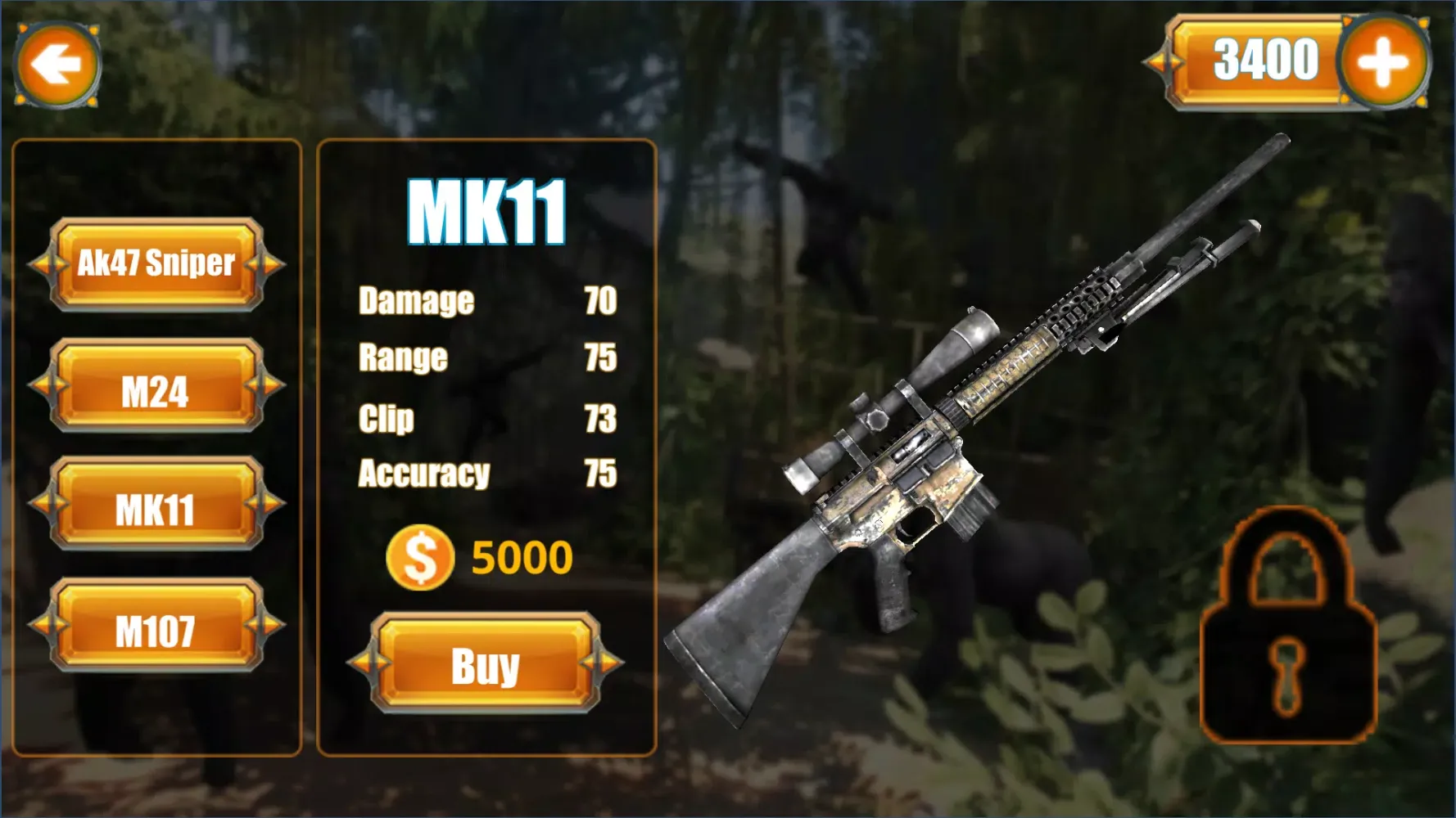 Captures d'écran de Gorilla Hunter: Hunting games