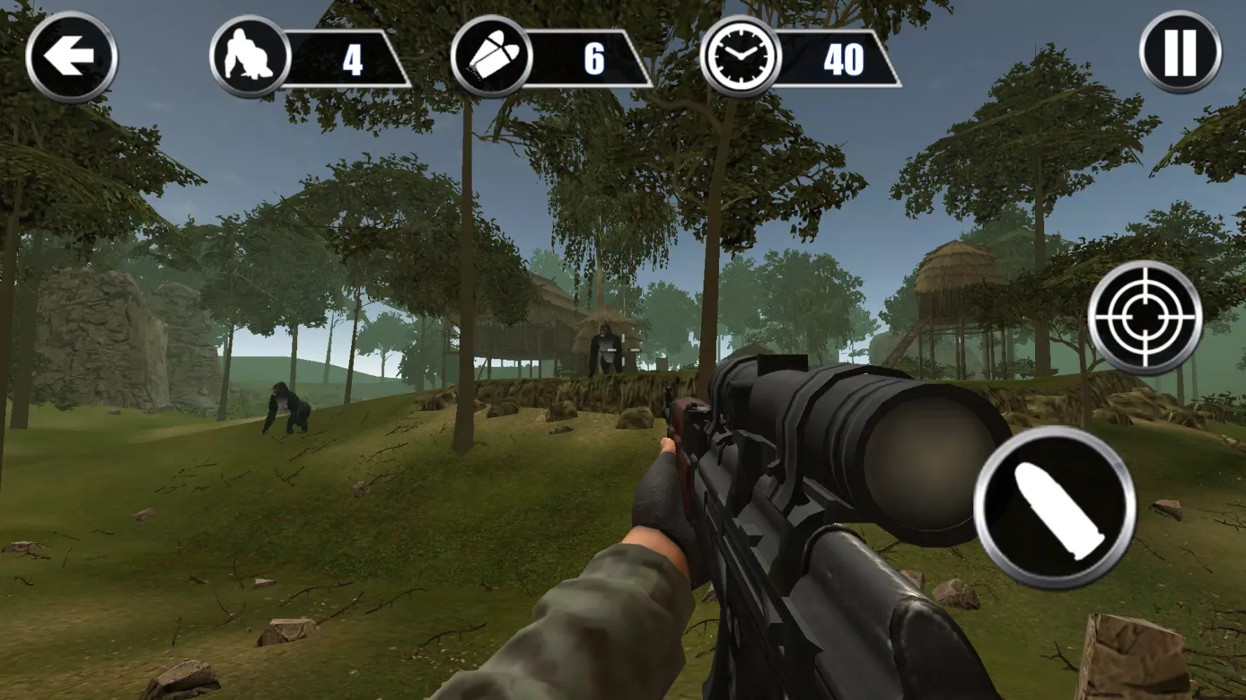 Captures d'écran de Gorilla Hunter: Hunting games