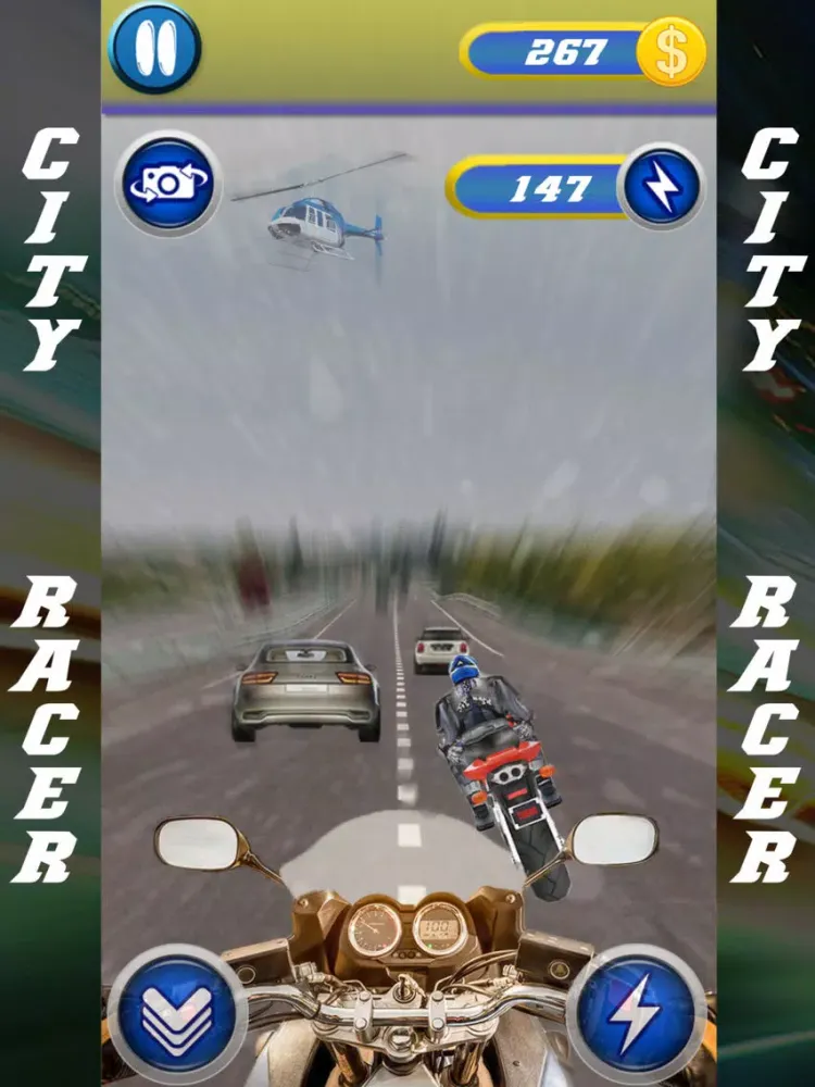 Capturas de pantalla de Highway Rider City Motor Racing 3D iPad 