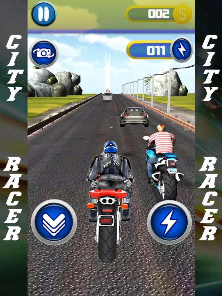 Capturas de pantalla de Highway Rider City Motor Racing 3D iPad 