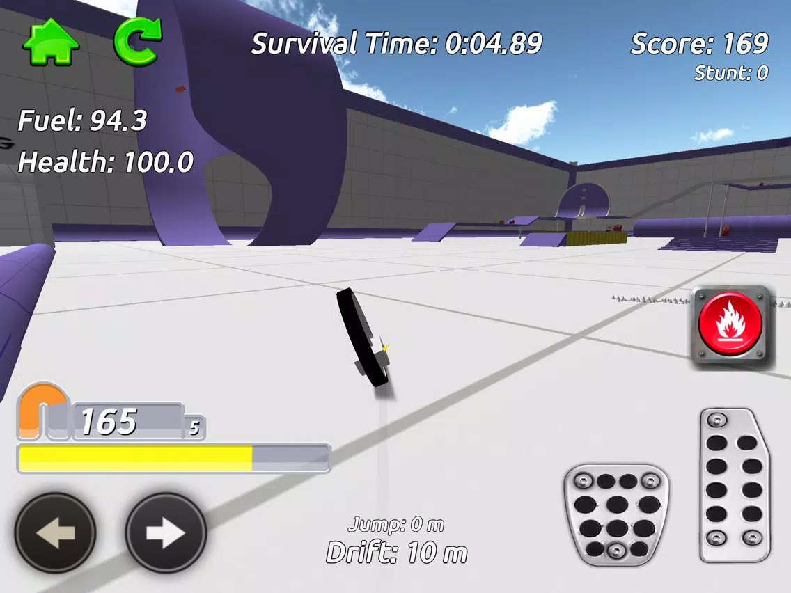 Tangkapan skrin Stunt Monobike Simulator iPad 