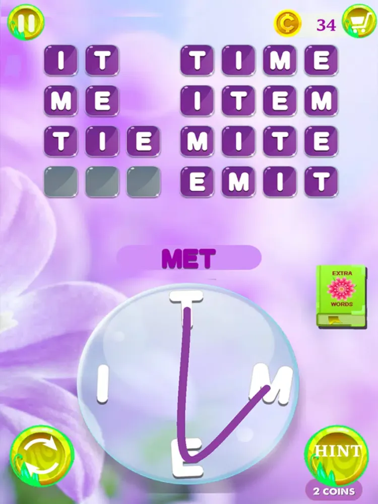 Capturas de tela do Word Flowers: Crosswords Game iPad 