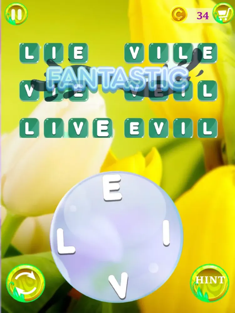 Capturas de tela do Word Flowers: Crosswords Game iPad 