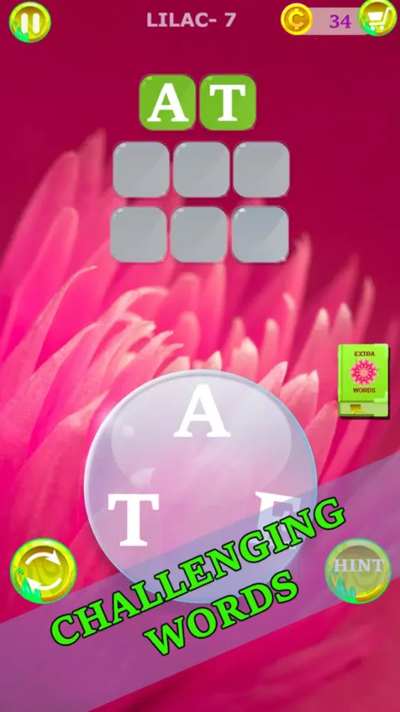 Capturas de tela do Word Flowers: Crosswords Game