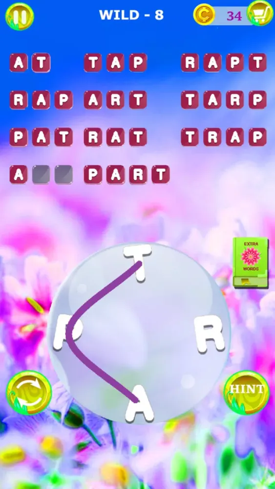 Capturas de tela do Word Flowers: Crosswords Game