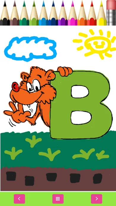 Ảnh chụp màn hình của ABC Coloring Alphabet