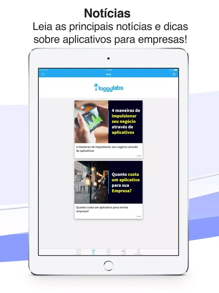 Foggy Labs - aplicativos para empresas iPad  Screenshots