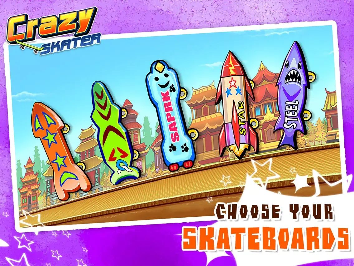 Screenshot di Crazy Skater Kid - Freestyle Skateboarding Game iPad 