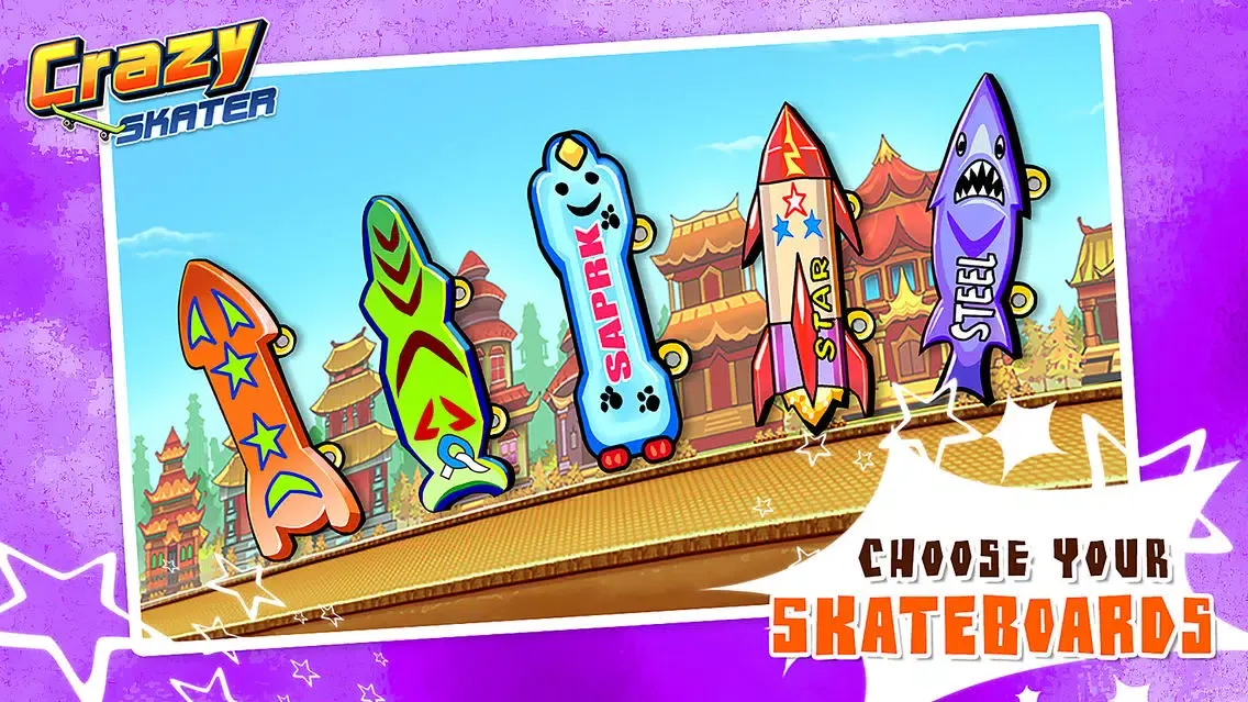 Screenshot di Crazy Skater Kid - Freestyle Skateboarding Game