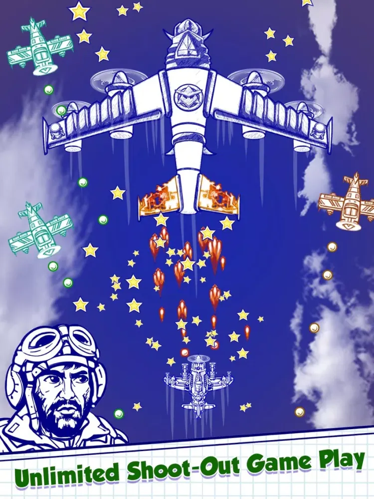 Captures d'écran de Doodle Combat - Sky Fighter's iPad 