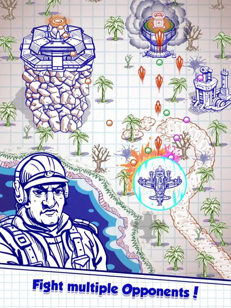 Captures d'écran de Doodle Combat - Sky Fighter's iPad 
