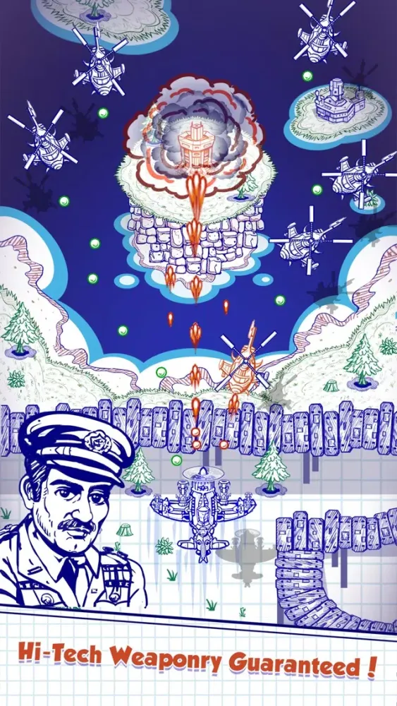 Captures d'écran de Doodle Combat - Sky Fighter's