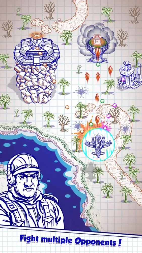 Captures d'écran de Doodle Combat - Sky Fighter's
