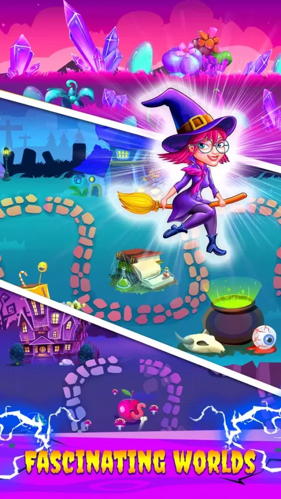 Ảnh chụp màn hình của Witches Pop: Halloween Quest