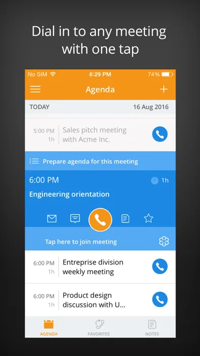 MeetingMogul Conference Dialer Screenshots