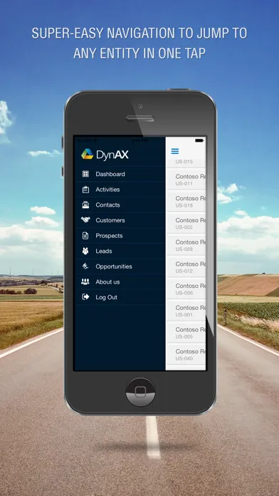DynAX App for Dynamics AX CRM Screenshots