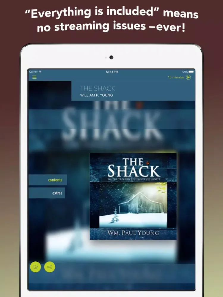 The Shack — by William P. Young iPad  Screenshots