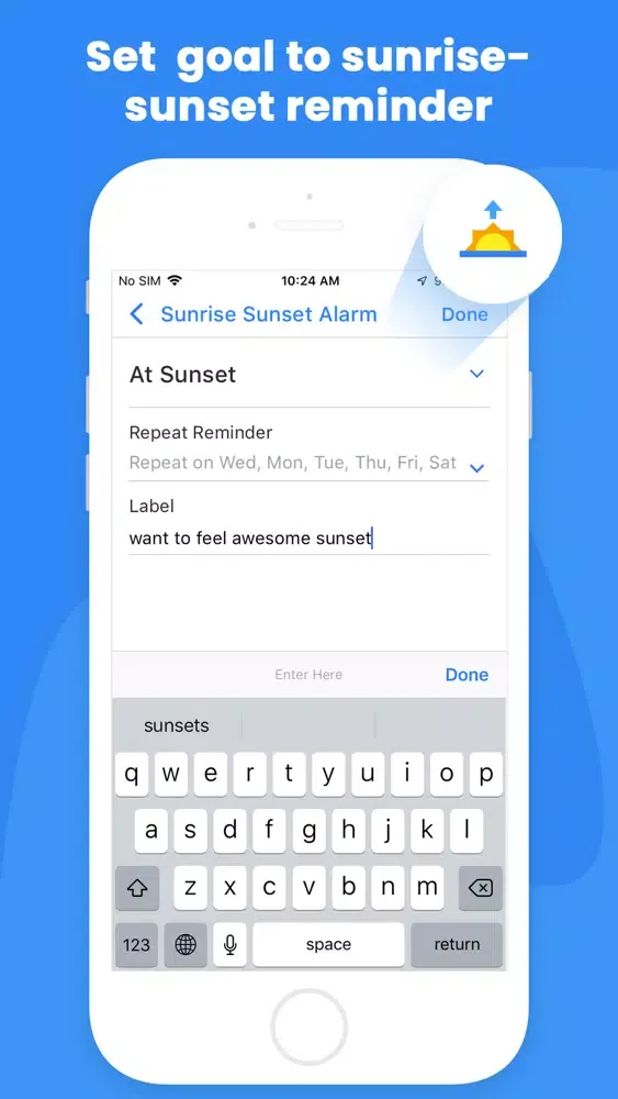 Sunrise Sunset:Daily Remainder سکرین شاٹس