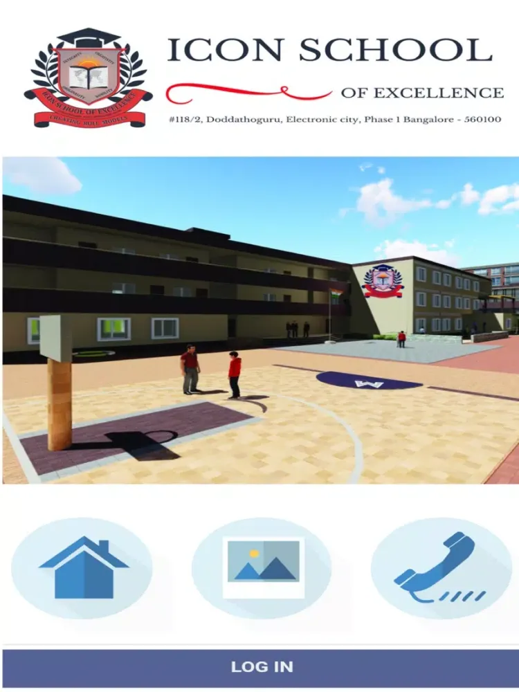 Parent App of Icon School of Excellence iPad  Screenshots