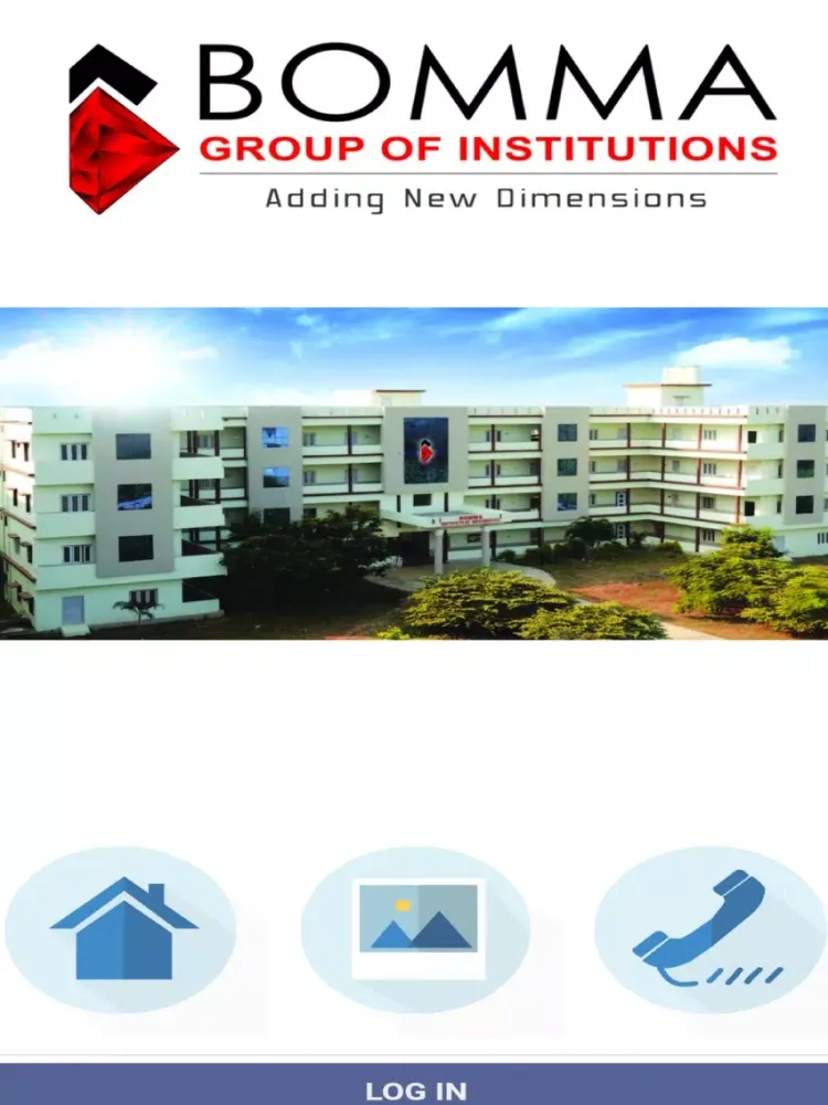 Tangkapan layar Parent App of Bomma Group of Institutions iPad 