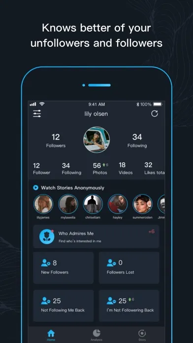 Screenshot di Followers for Ins Analyzer