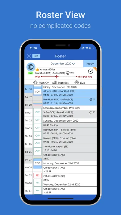 Tangkapan layar FollowMe - Share your roster