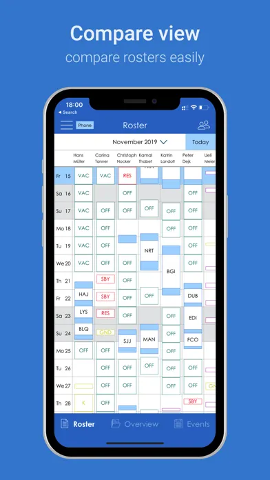 Tangkapan layar FollowMe - Share your roster