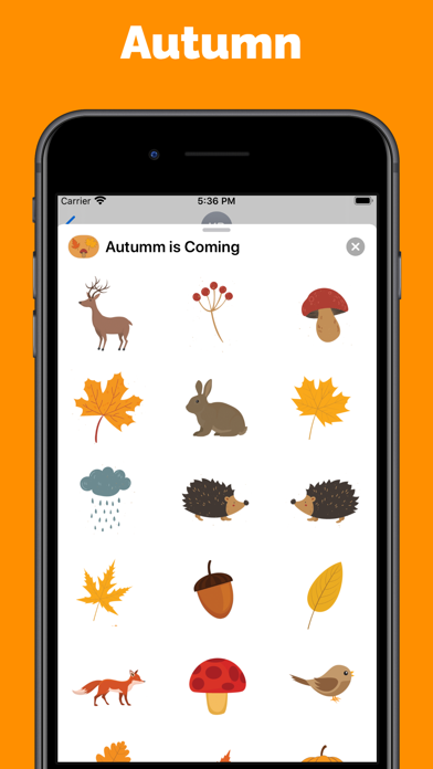 Autumn & Fall stickers & emoji Ekran Görüntüleri