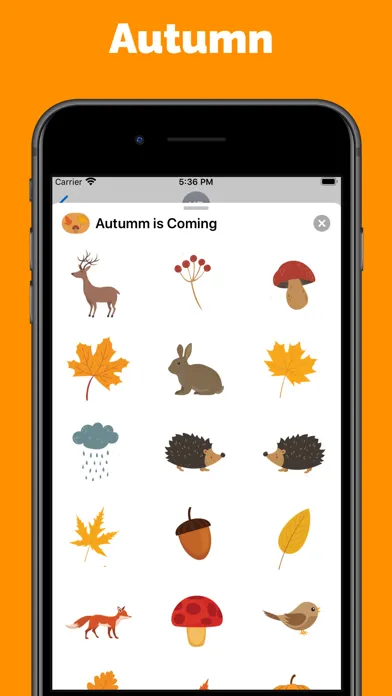 Capturas de pantalla de Autumn & Fall stickers & emoji