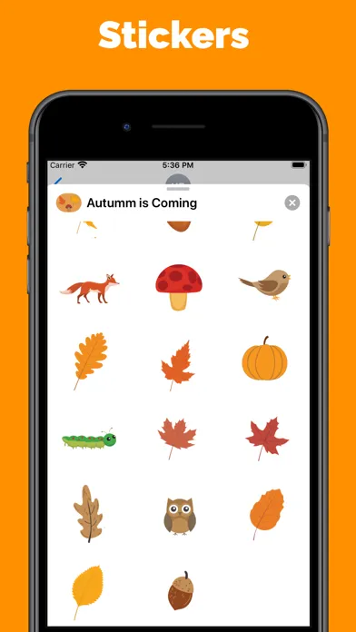 Capturas de pantalla de Autumn & Fall stickers & emoji