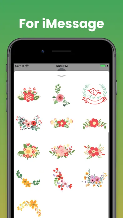 Best Flowers Stickers emoji স্ক্রিনশট