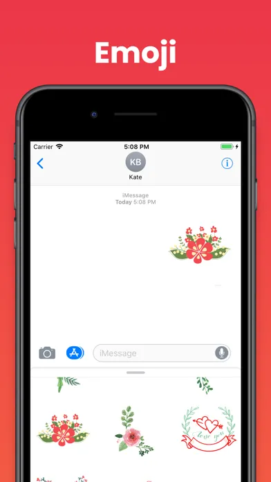 Best Flowers Stickers emoji স্ক্রিনশট