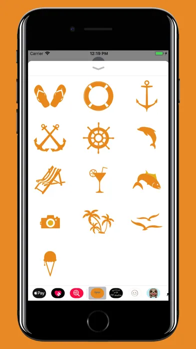 Capturas de tela do Summer vibe - emoji & sticker