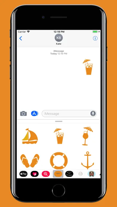 Capturas de tela do Summer vibe - emoji & sticker