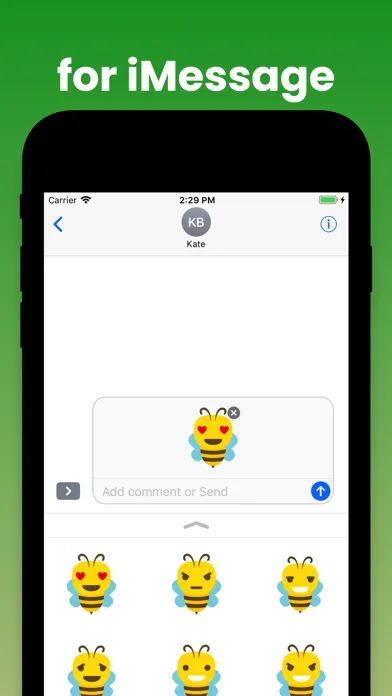 تصاویر Bee stickers - Animal emoji