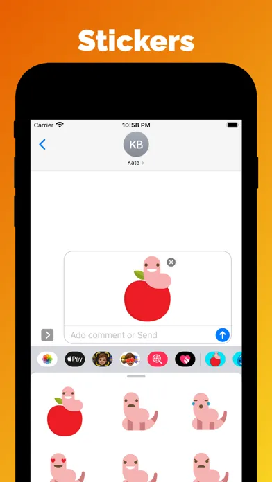 تصاویر Earthworm emoji & stickers