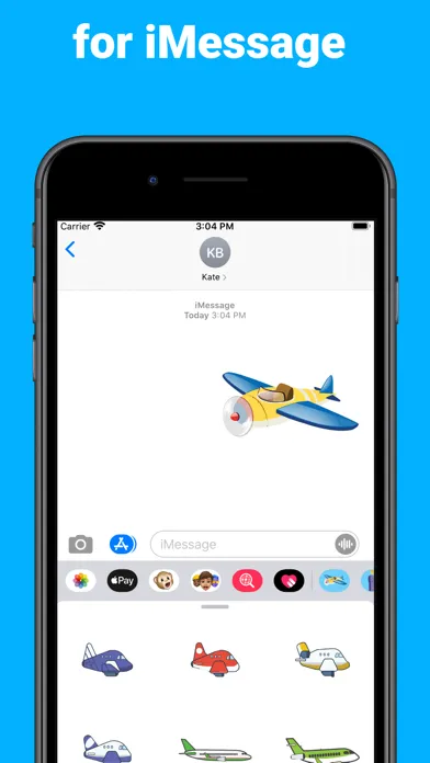 Capturas de pantalla de Air Plane fly Stickers & emoji