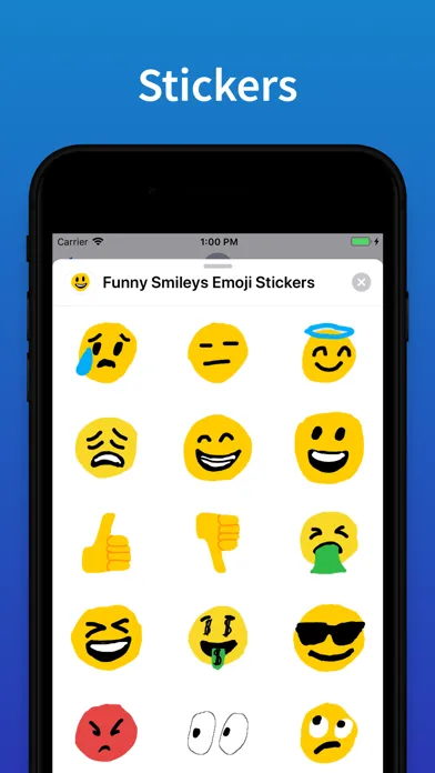 Screenshot di Drawn emoji Stickers for text