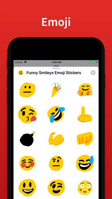 Screenshot di Drawn emoji Stickers for text