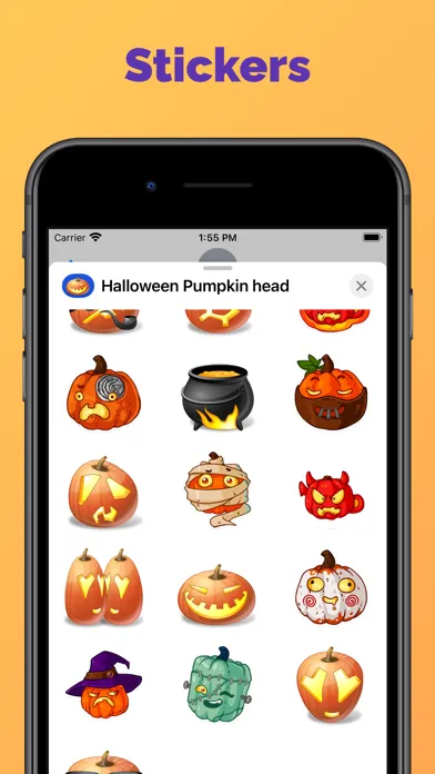 Halloween - Pumpkin emoji pack Screenshots