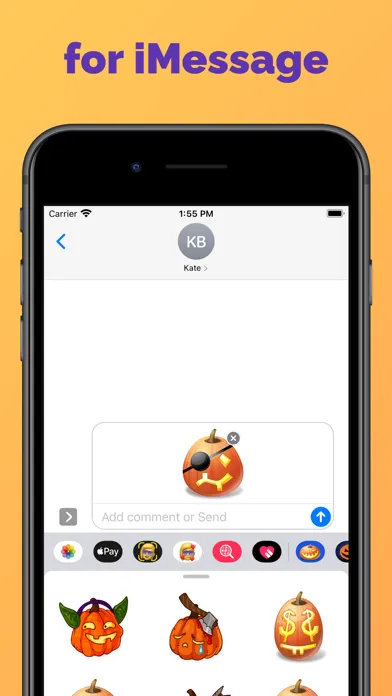 Halloween - Pumpkin emoji pack Screenshots
