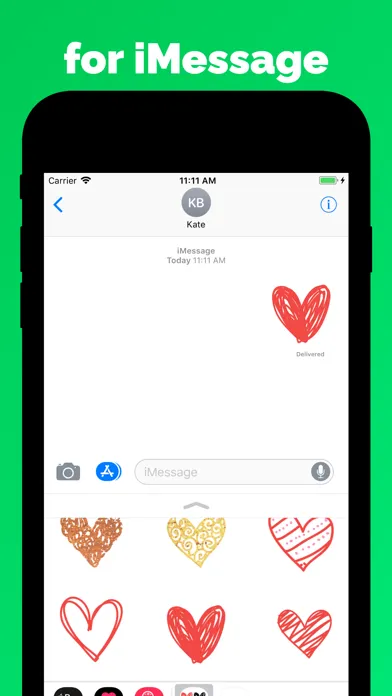 Скриншоты Heart & Love stickers & emoji