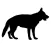 Silhouettes dog stickers emoji