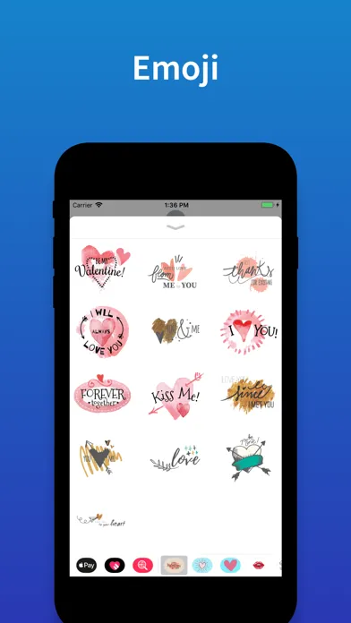 Stickers Happy Valentines Day स्क्रीनशॉट