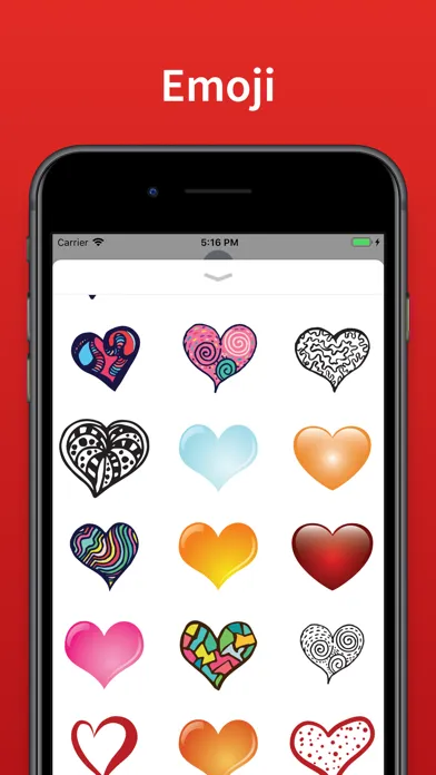 Captures d'écran de Hearts stickers and emoji Love